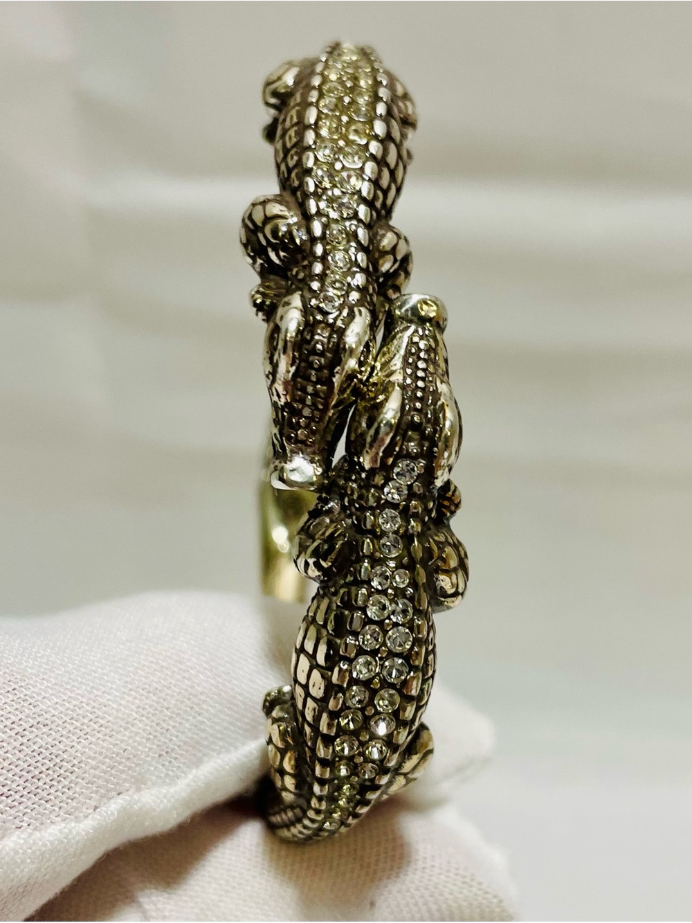 Brighton “Later Gator” Collection - 2 Kissing Gators & Clapper Style Bracelet